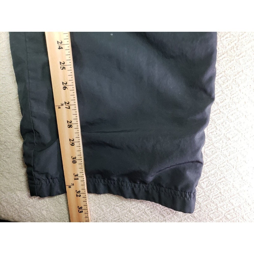Adidas Track Pants Mens 34x32 Black 100% Polyester Elastic Waist Running Jogging - Picture 4 of 7